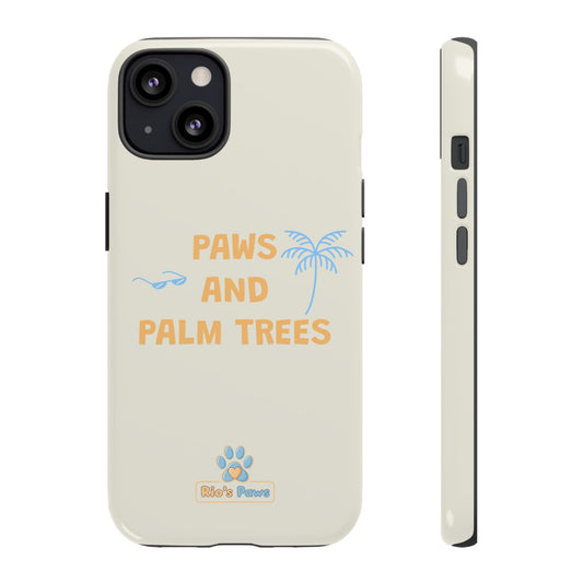 My human's Paws and Palm Trees Phone Case
