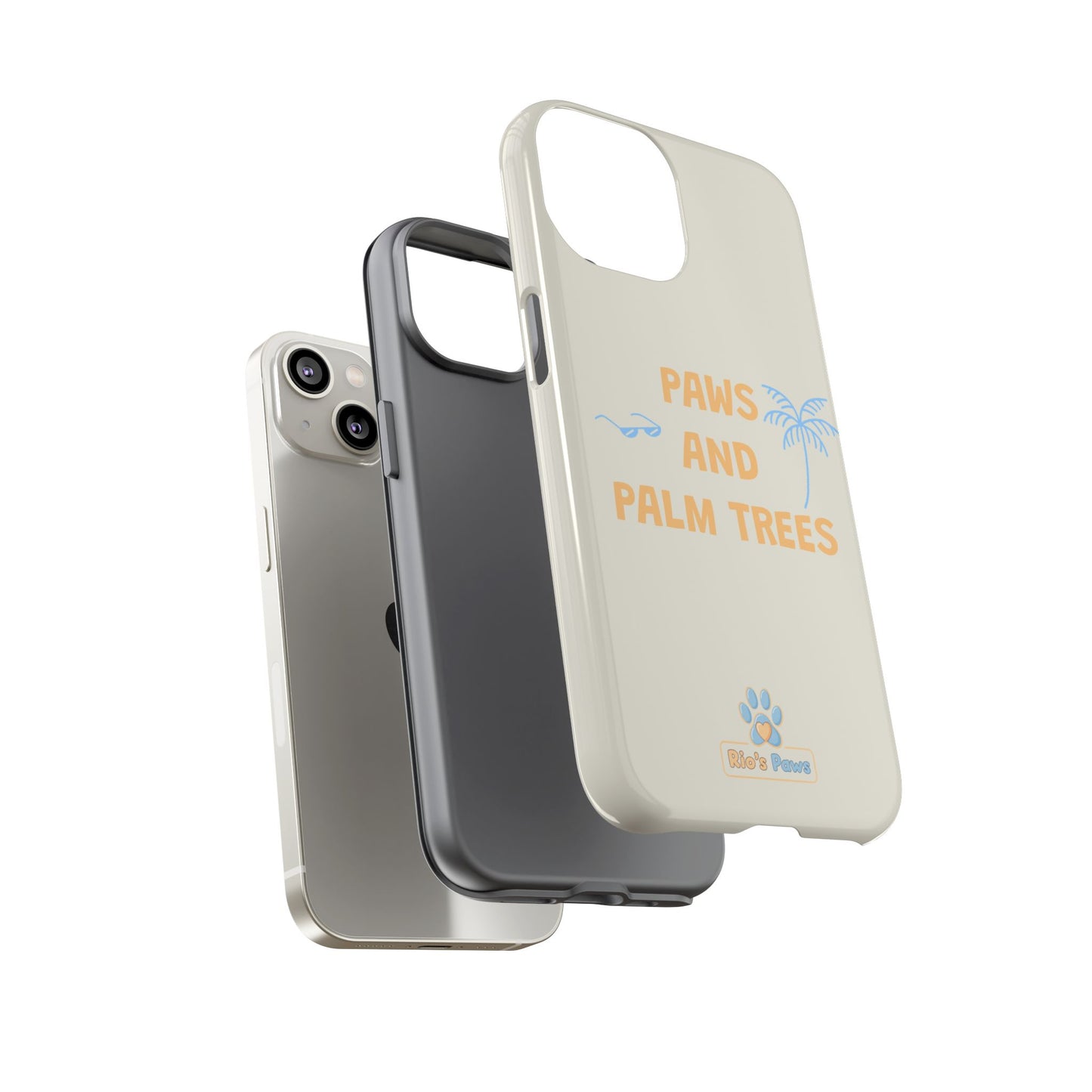 My human's Paws and Palm Trees Phone Case