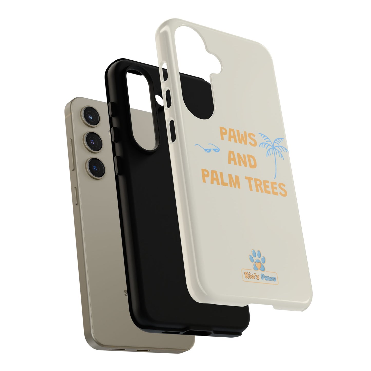 My human's Paws and Palm Trees Phone Case
