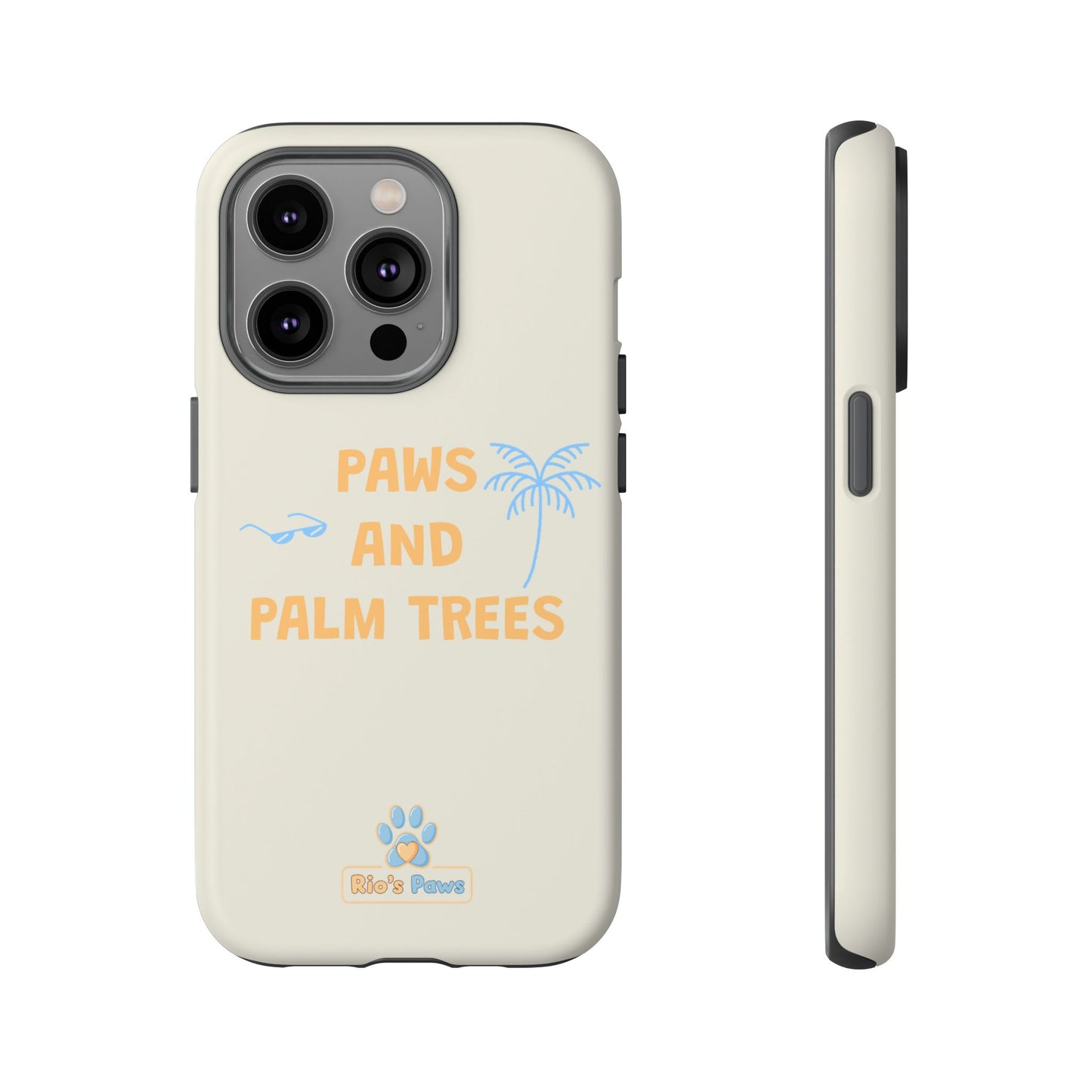 My human's Paws and Palm Trees Phone Case