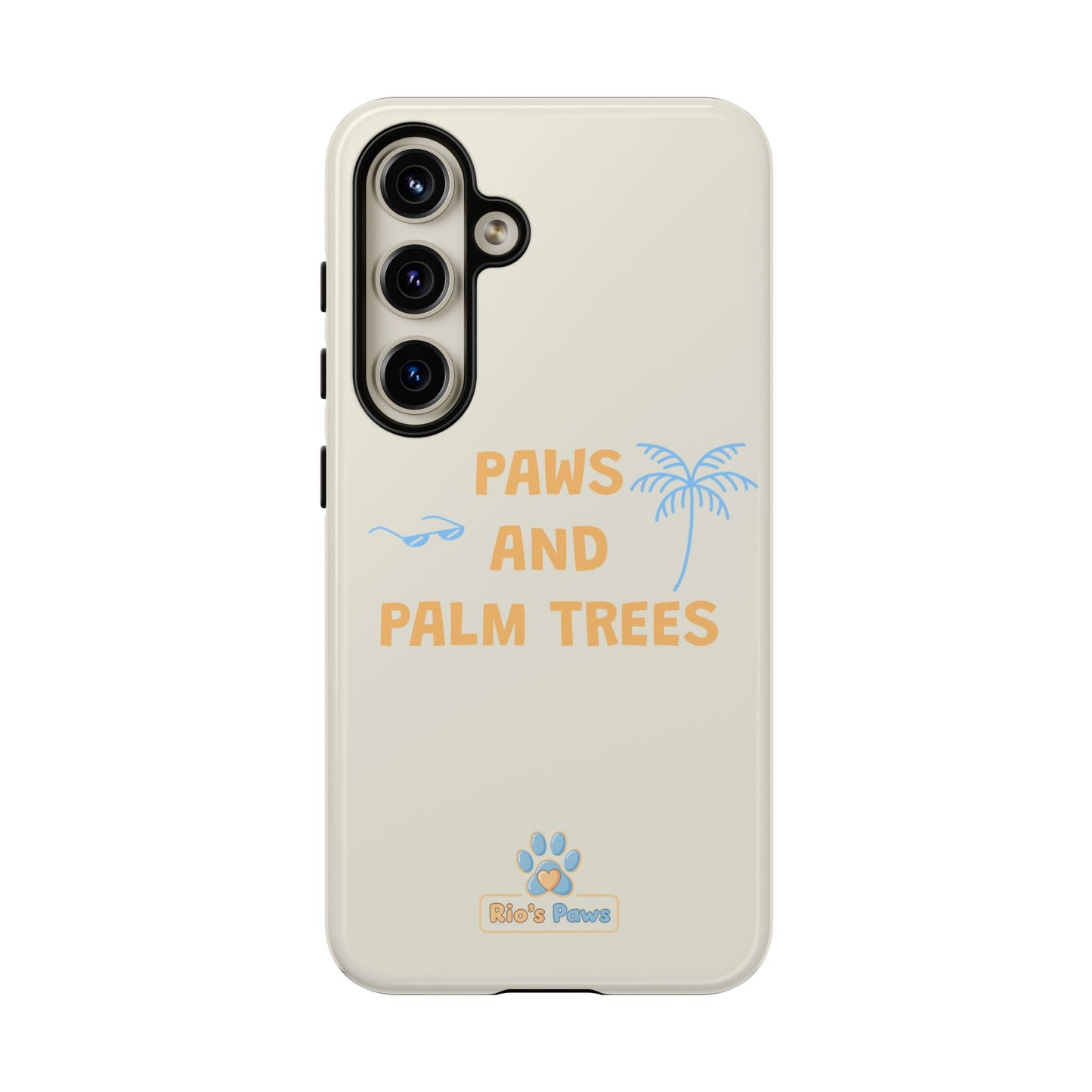 My human's Paws and Palm Trees Phone Case