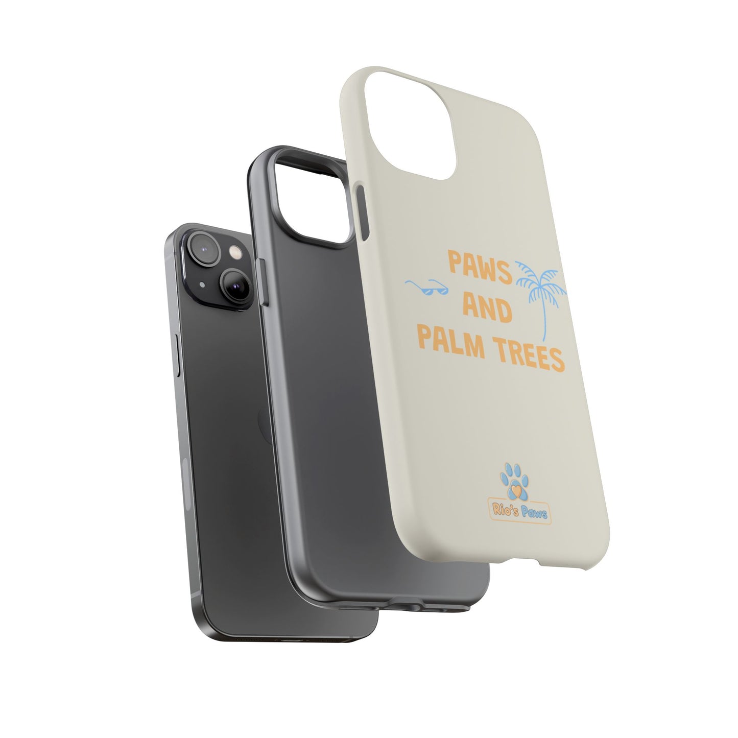 My human's Paws and Palm Trees Phone Case