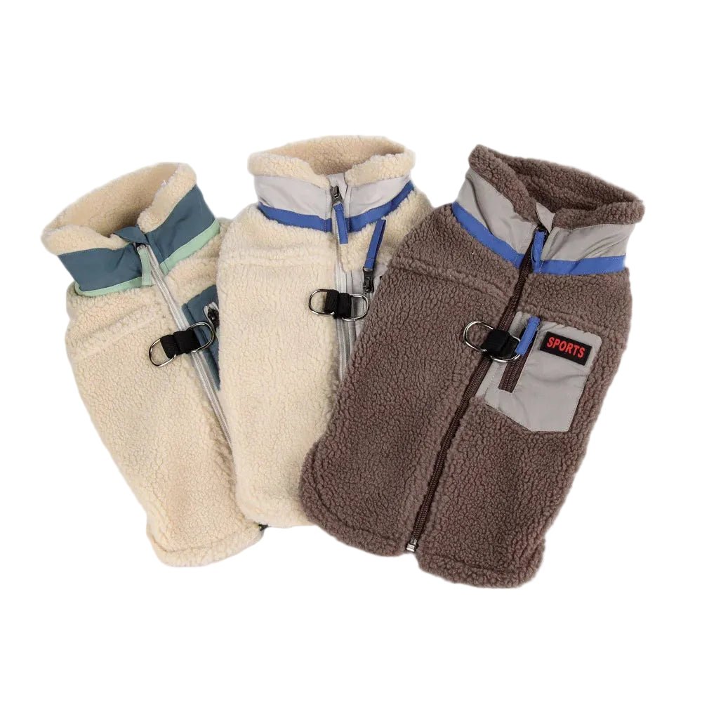 rio’s alpine vest fleece dog clothing
