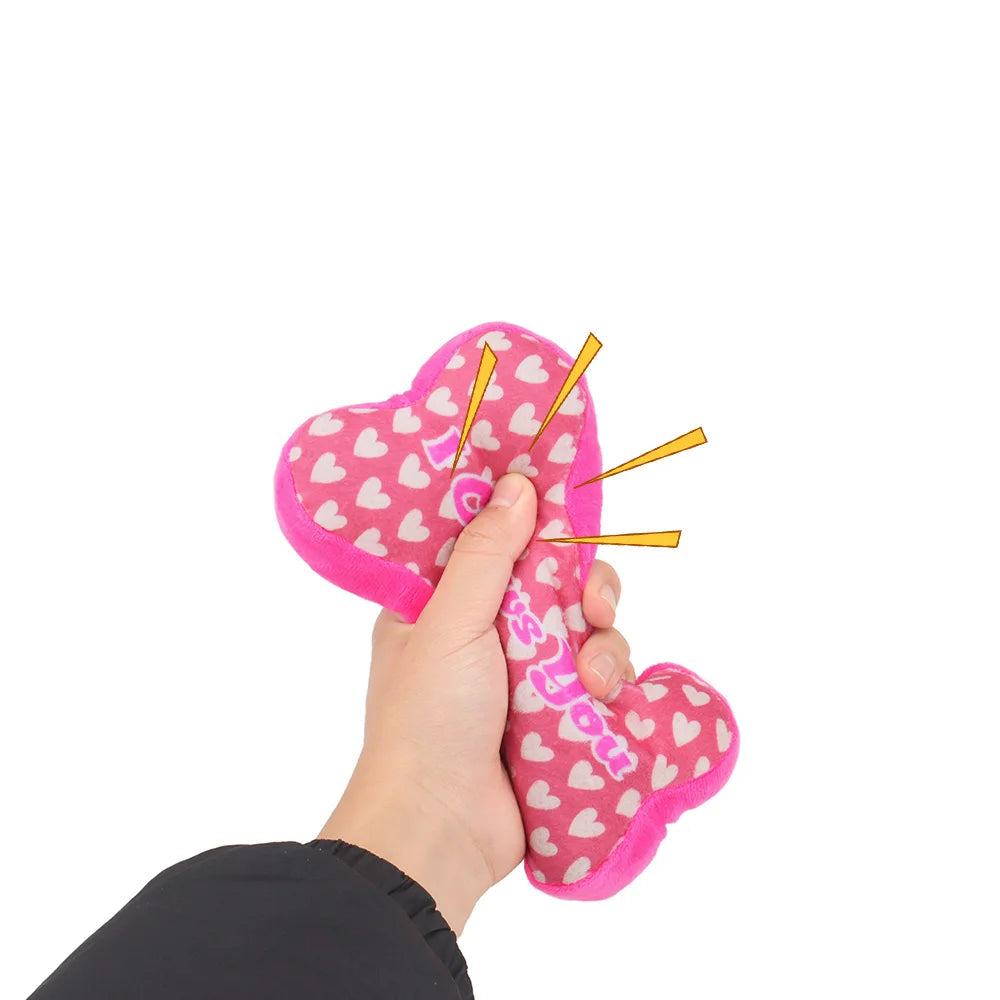 rio’s love squeaks plush squeaky dog toys