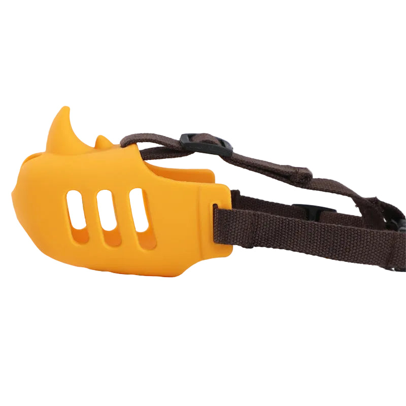 Silicone rhino muzzle for medium dogs, prevents bites while allowing drinking rio’s rhino muzzle silicone dog muzzle